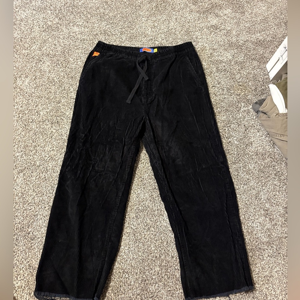 Empyre Black Corduroy Men's Drawstring Pants